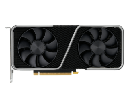 NVIDIA GEFORCE RTX 3060 TI 8GB GDDR6 PCI EXPRESS 4.0 GRAPHICS CARD STEEL AND BLACK