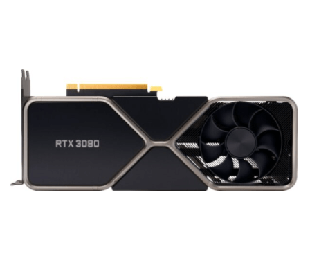 NVIDIA GEFORCE RTX 3080 10GB GDDR6X PCI EXPRESS 4.0 GRAPHICS CARD - TITANIUM AND BLACK